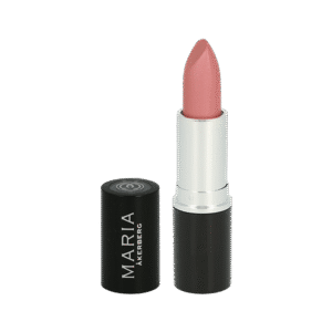 Maria Åkerberg mineralbaserat läppstift i svart och silvrig skruvhylsa. 4,5 ml rosa läppstift i skir nyans med skimmer.