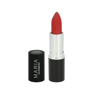 Maria Åkerberg mineralbaserat läppstift i svart och silvrig skruvhylsa. 4,5 ml högpigmenterat rött läppstift.