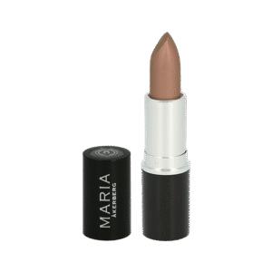 Maria Åkerberg mineralbaserat läppstift i svart och silvrig skruvhylsa. 4,5 ml beigefärgat läppstift.