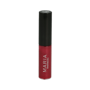 Maria Åkerberg lip gloss i genomskinlig förpackning med svart kork. Skimrande ceriserosa läppglans, 6 ml.
