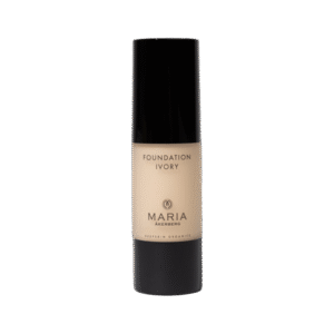 Maria Åkerberg naturligt ekologisk foundation i genomskinlig förpackning med svart kork och botten. Mycket ljus flytande foundation, 30 ml.