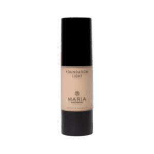 Maria Åkerberg naturligt ekologisk foundation i genomskinlig förpackning med svart kork och botten. Ljus flytande foundation, 30 ml.